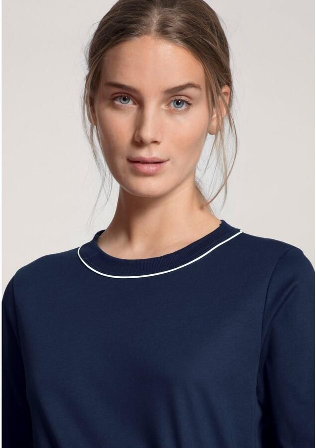 CALIDA Pyjama Sweet Dreams Ribboorden interlock-kwaliteit lange mouw ronde hals verwar d (2-delig) - Foto 3