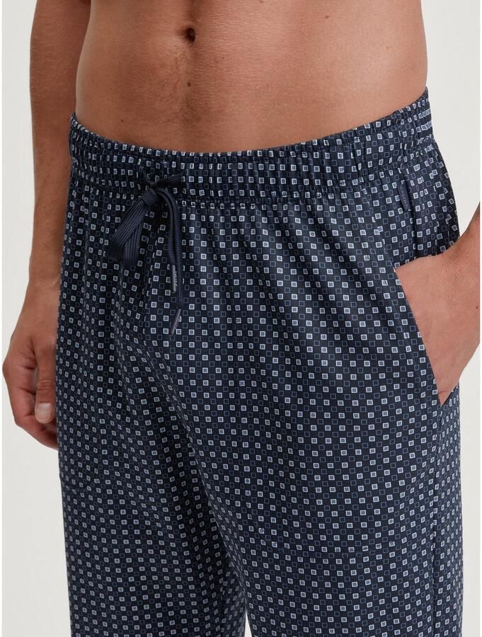 CALIDA Pyjamabroek Remix Basic Sleep lossere rechte snit elastische band zijzakken single jersey