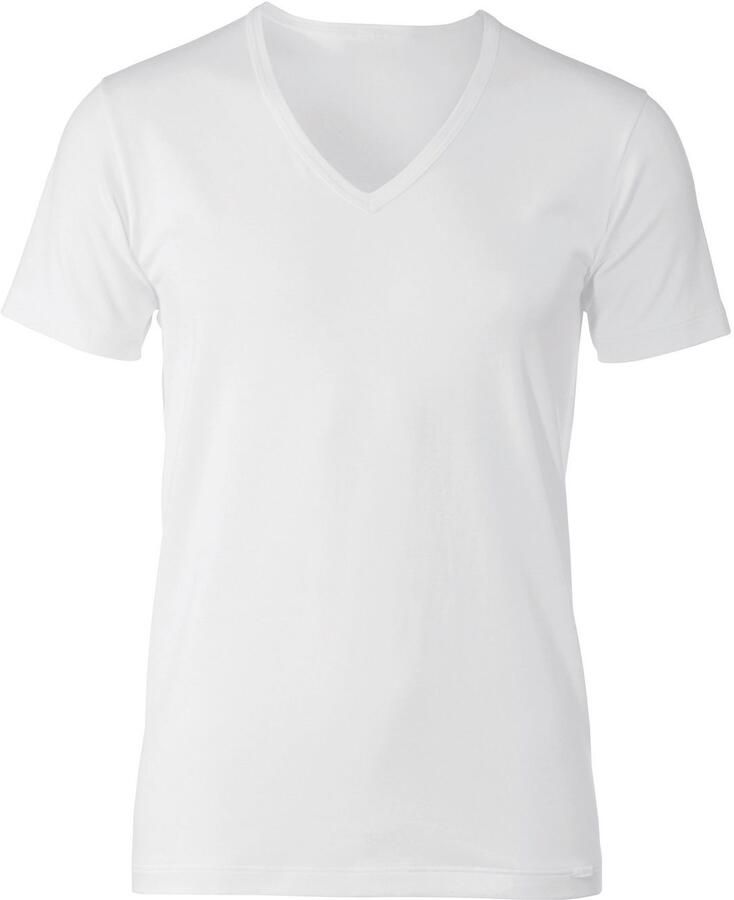 CALIDA Shirt met korte mouwen Focus V-hals single jersey platte naden elastisch zacht - Foto 3