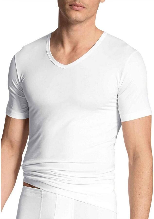 CALIDA Shirt met korte mouwen Focus V-hals single jersey platte naden elastisch zacht - Foto 7