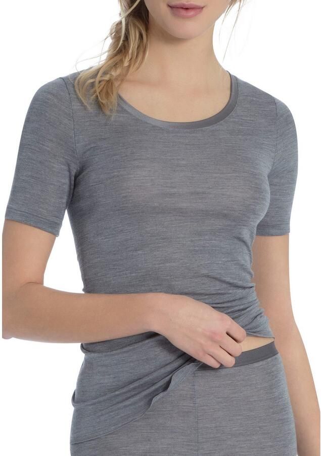 CALIDA Shirt met korte mouwen True Confidence Satijnen bandafwerking ronde hals korte mouw - Foto 5