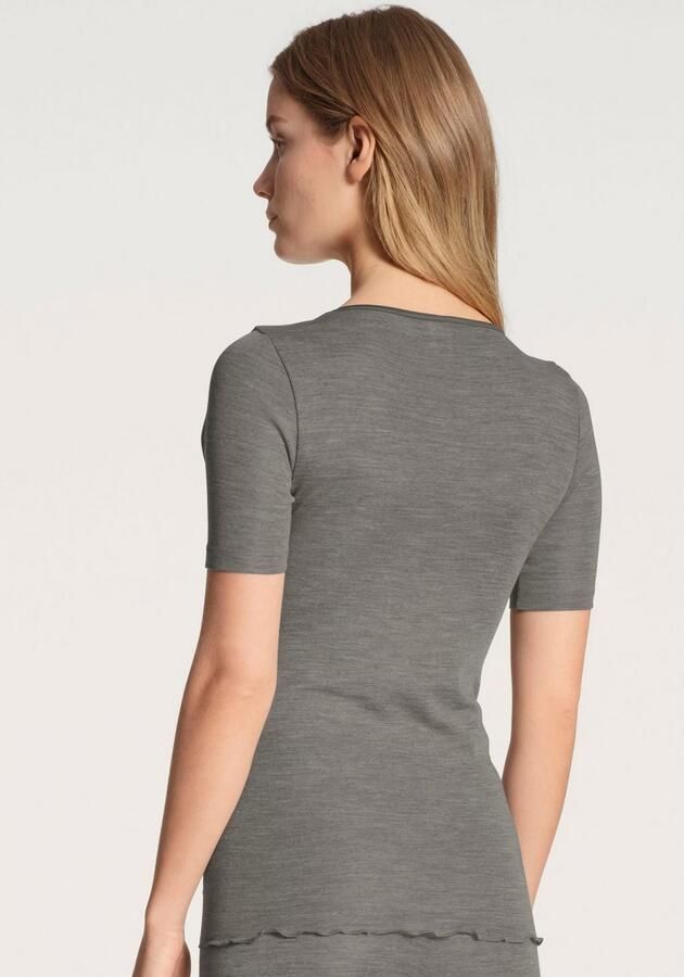 CALIDA Shirt met korte mouwen True Confidence Satijnen bandafwerking ronde hals korte mouw - Foto 6