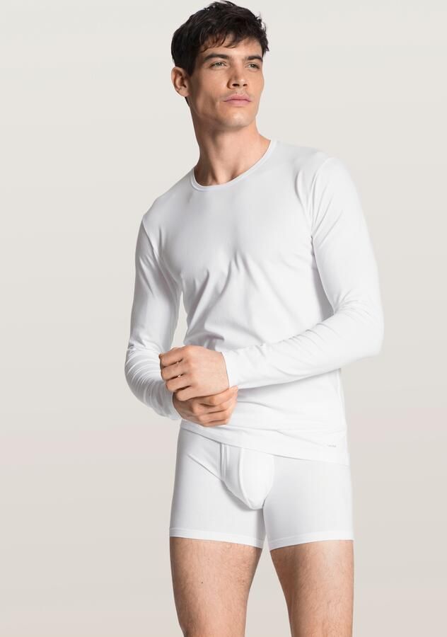 CALIDA Shirt met lange mouwen Cotton Code Ronde hals Single Jersey vormvast elastisch zacht - Foto 7