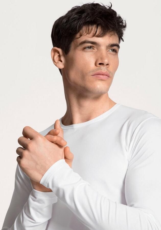 CALIDA Shirt met lange mouwen Cotton Code Ronde hals Single Jersey vormvast elastisch zacht - Foto 5