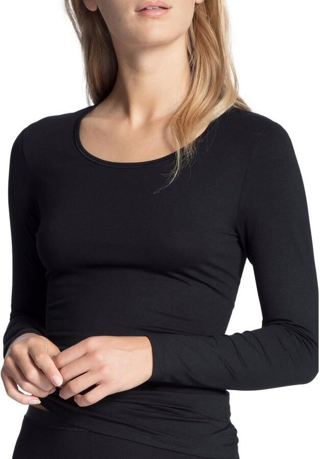 CALIDA Shirt met lange mouwen Natural Comfort elastisch zacht lange mouwen ronde hals ademend - Foto 9