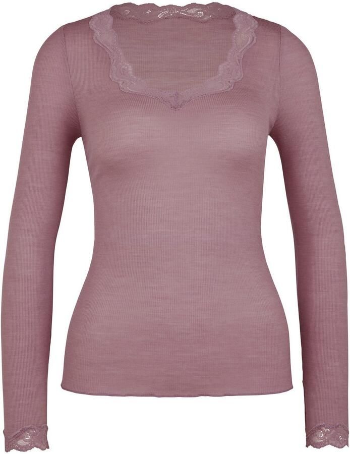 CALIDA Shirt met lange mouwen Richesse Lace fijn kant lange mouwen fijne rib elastisch ademend - Foto 3