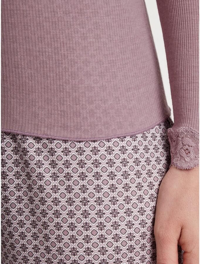 CALIDA Shirt met lange mouwen Richesse Lace fijn kant lange mouwen fijne rib elastisch ademend - Foto 4