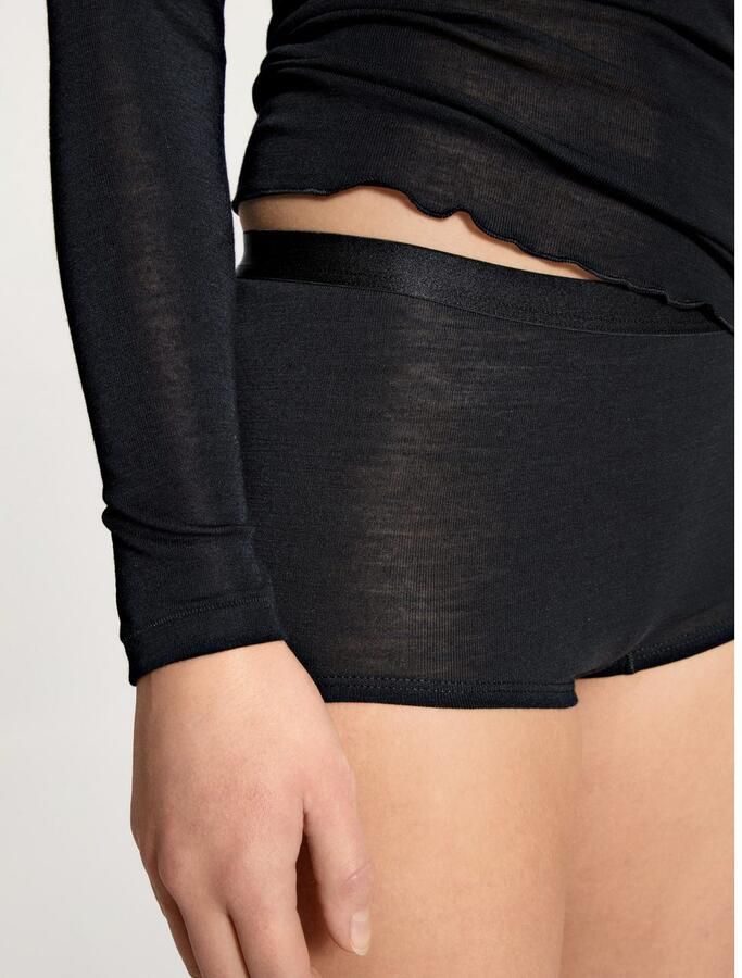 CALIDA Shirt met lange mouwen True Confidence Ronde hals fijnrib ade d golfzoom - Foto 4