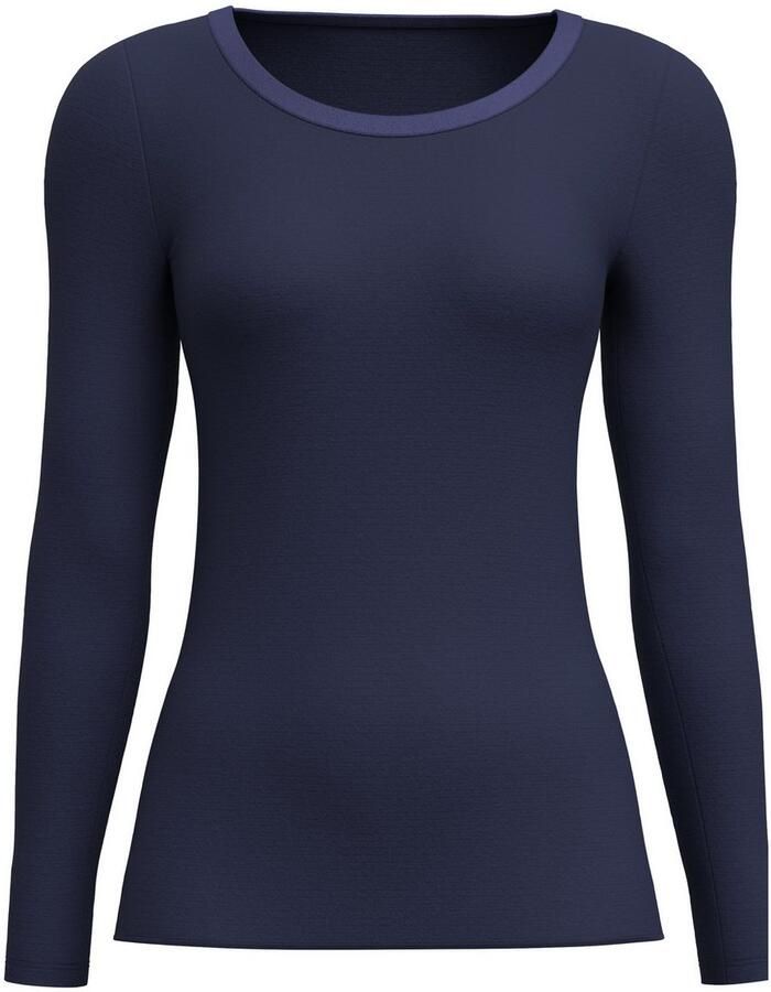 CALIDA Shirt met lange mouwen True Confidence Ronde hals fijnrib ade d golfzoom - Foto 3