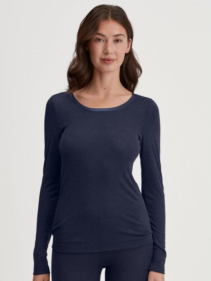 CALIDA Shirt met lange mouwen True Confidence Ronde hals fijnrib ade d golfzoom - Foto 5