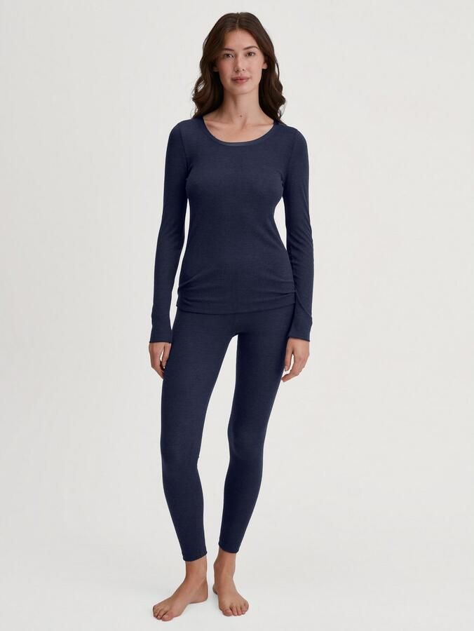 CALIDA Shirt met lange mouwen True Confidence Ronde hals fijnrib ade d golfzoom - Foto 7
