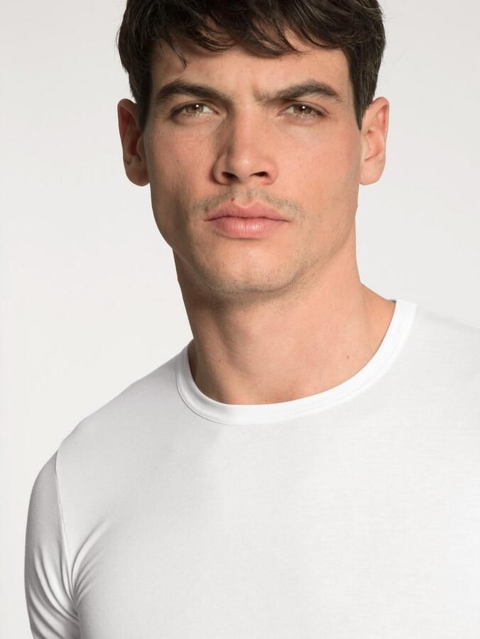 CALIDA Shirt met ronde hals Evolution smalle pasvorm korte mouw zacht single jersey elastisch - Foto 4