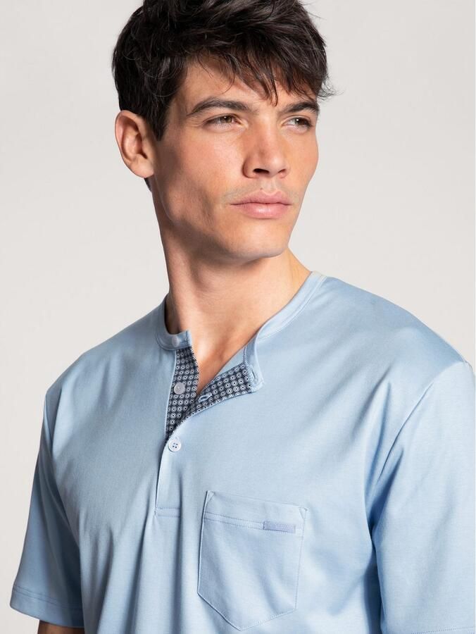 CALIDA Shortama Relax Choice ade d katoen bovenstuk met knoopsluiting (2-delig) - Foto 2