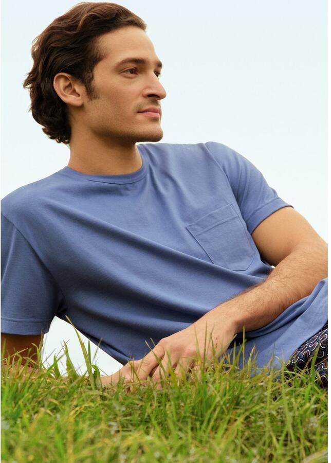 CALIDA Shortama Relax Imprint 3 korte mouw ronde hals borstzak (2-delig) - Foto 8