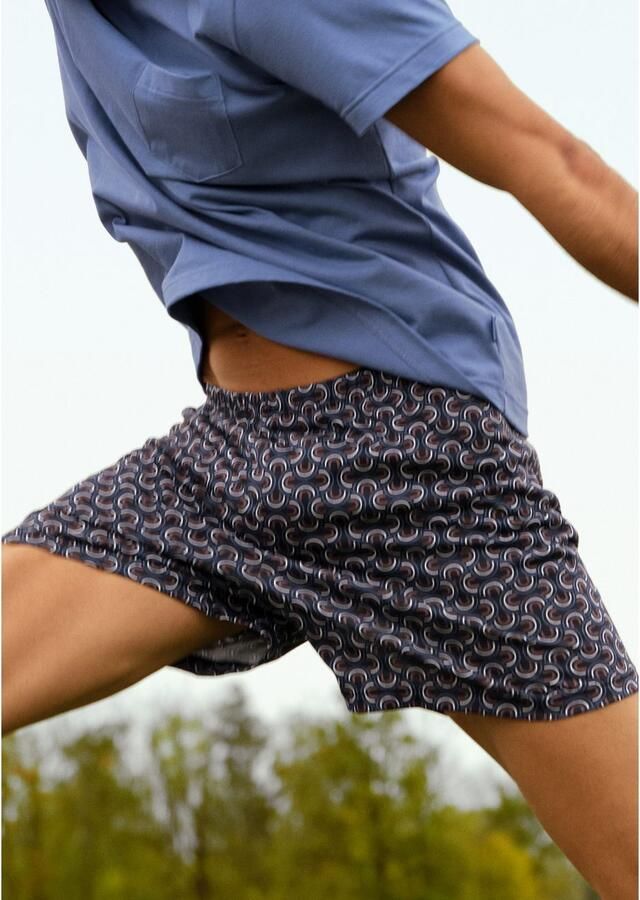 CALIDA Shortama Relax Imprint 3 korte mouw ronde hals borstzak (2-delig) - Foto 6