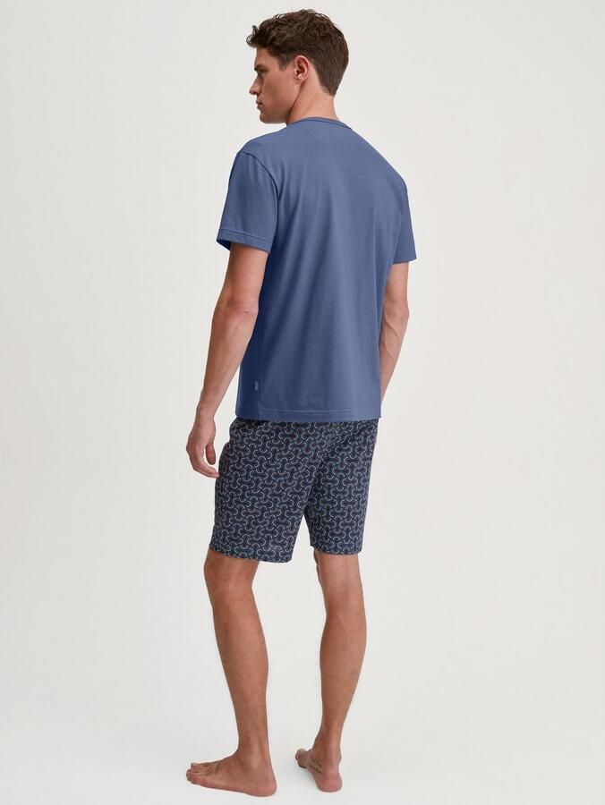 CALIDA Shortama Relax Imprint 3 korte mouw ronde hals borstzak (2-delig) - Foto 4