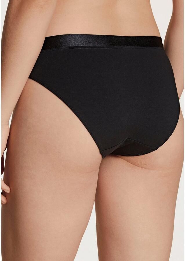 CALIDA Slip CATE glinsterende satijnen inzet vrouwelijke look single jersey elastisch - Foto 8