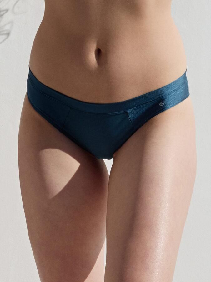 CALIDA Slip CATE glinsterende satijnen inzet vrouwelijke look single jersey elastisch - Foto 8