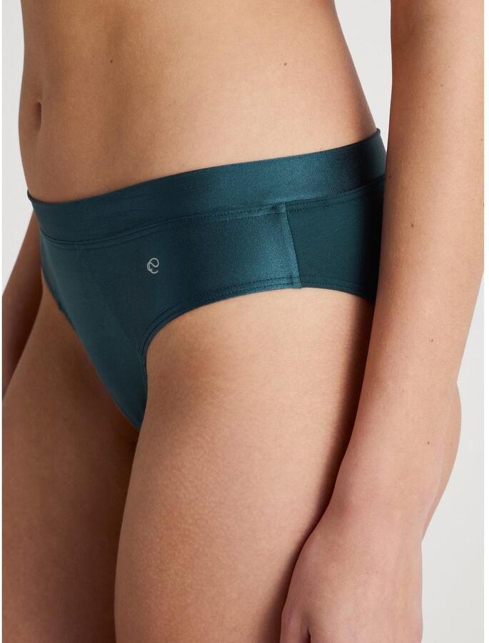 CALIDA Slip CATE glinsterende satijnen inzet vrouwelijke look single jersey elastisch - Foto 4