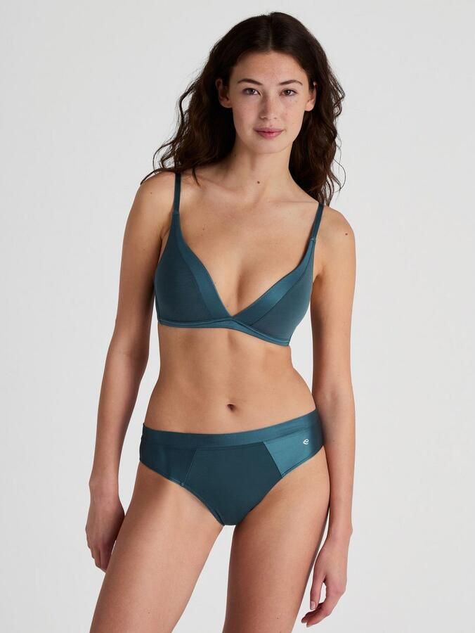 CALIDA Slip CATE glinsterende satijnen inzet vrouwelijke look single jersey elastisch - Foto 7