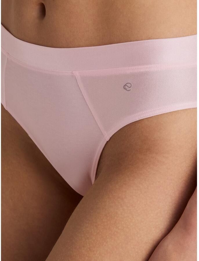 CALIDA Slip CATE glinsterende satijnen inzet vrouwelijke look single jersey elastisch - Foto 4