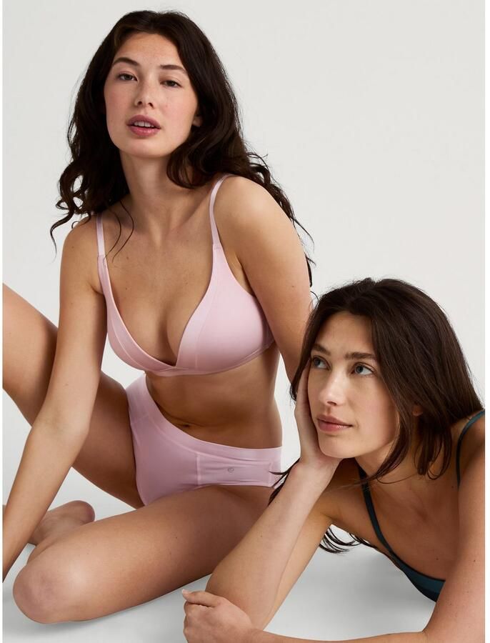 CALIDA Slip CATE glinsterende satijnen inzet vrouwelijke look single jersey elastisch - Foto 5