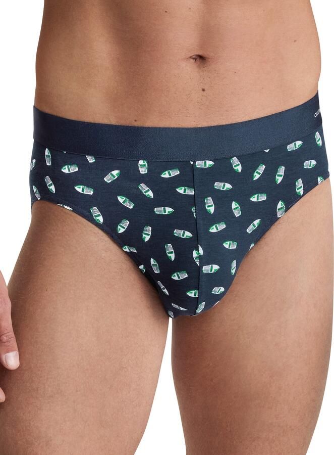 CALIDA Slip Cotton Code Design zachte elastische band zonder ingreep gemusterd - Foto 7