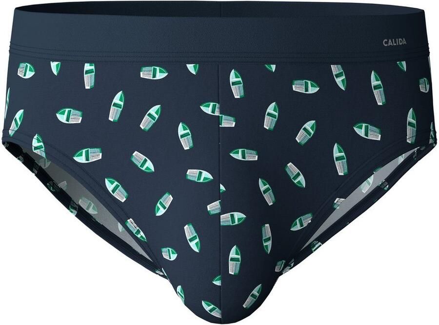 CALIDA Slip Cotton Code Design zachte elastische band zonder ingreep gemusterd - Foto 5