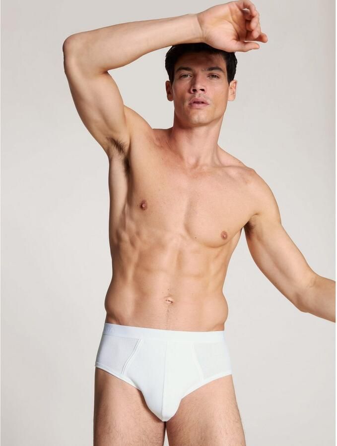 CALIDA Slip Natural Benefit Pure Cotton fijnrib-kwaliteit elastische band zacht (Set van 2) - Foto 5