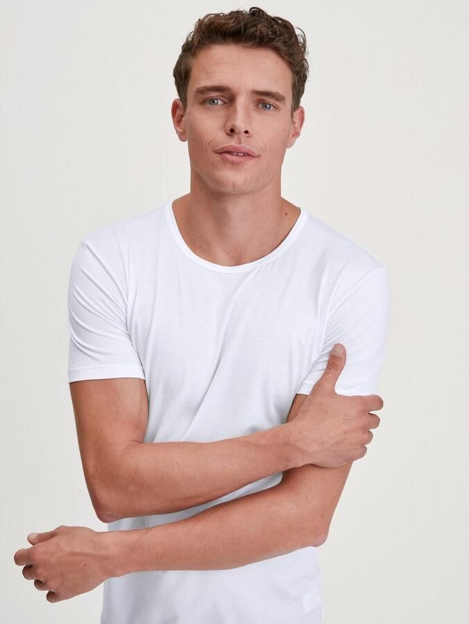CALIDA T-shirt Natural Cooling Ronde hals Single Jersey elastisch zacht korte mouw - Foto 3