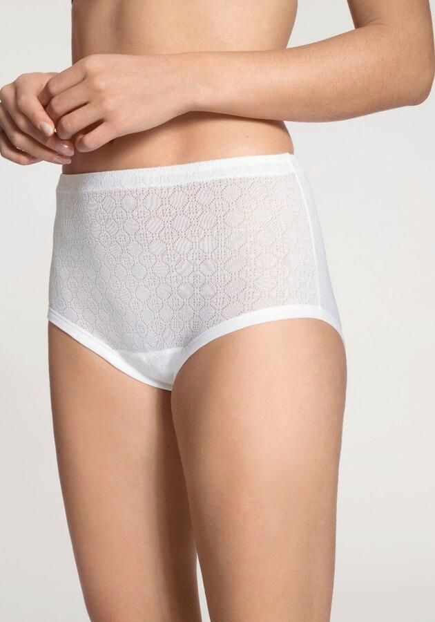 CALIDA Tailleslip Iconics Ajour-patroon fijnrib-kwaliteit katoen elastische band (-) - Foto 5