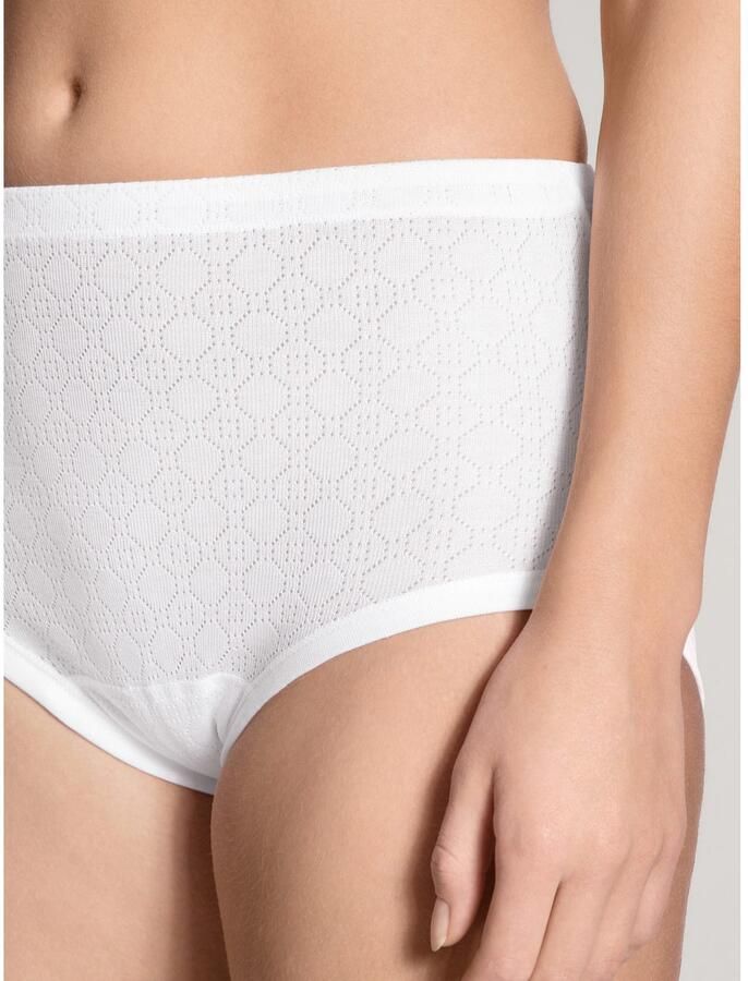CALIDA Tailleslip Iconics Ajour-patroon fijnrib-kwaliteit katoen elastische band (-) - Foto 3