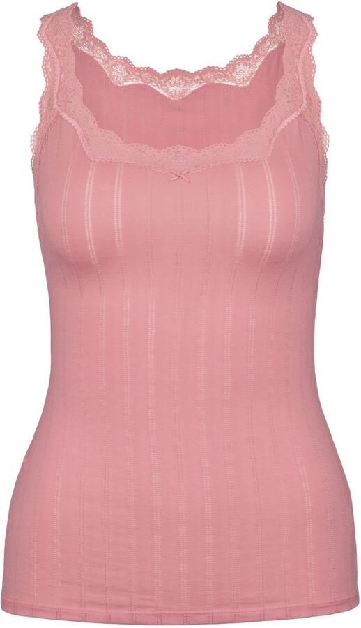 CALIDA Tanktop Etude Toujours fijn kant krijtstreeppatroon katoenmix elastisch - Foto 9