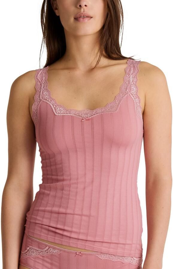 CALIDA Tanktop Etude Toujours fijn kant krijtstreeppatroon katoenmix elastisch - Foto 8