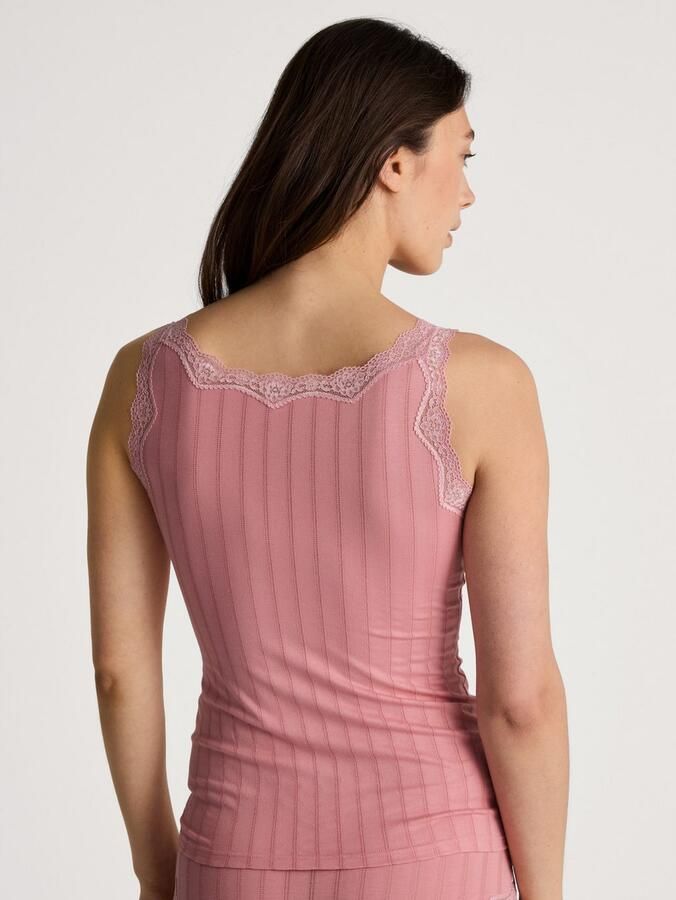 CALIDA Tanktop Etude Toujours fijn kant krijtstreeppatroon katoenmix elastisch - Foto 7