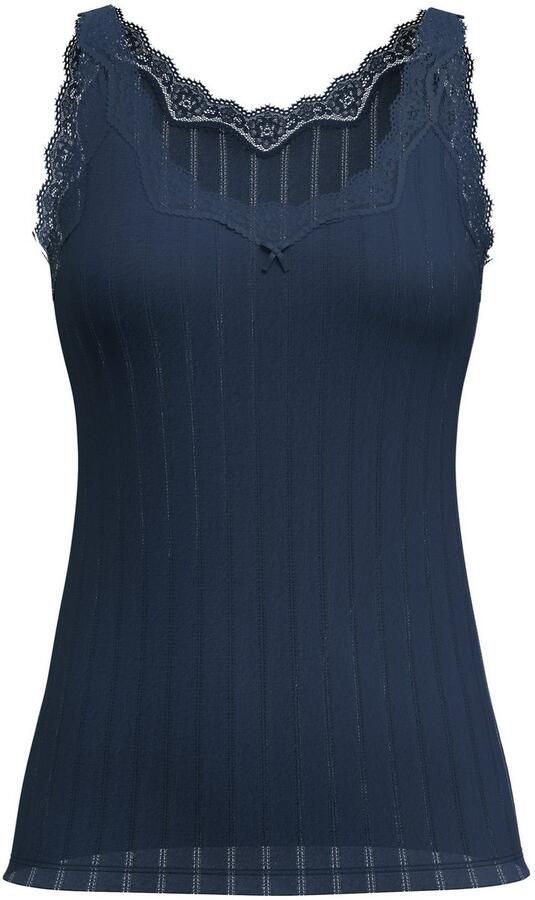 CALIDA Tanktop Etude Toujours fijn kant krijtstreeppatroon katoenmix elastisch - Foto 7