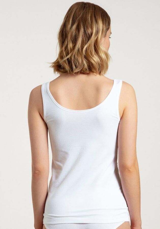CALIDA Tanktop Natural Benefit Ronde hals Single Jersey kwaliteit elastisch zacht (Set van 2) - Foto 8