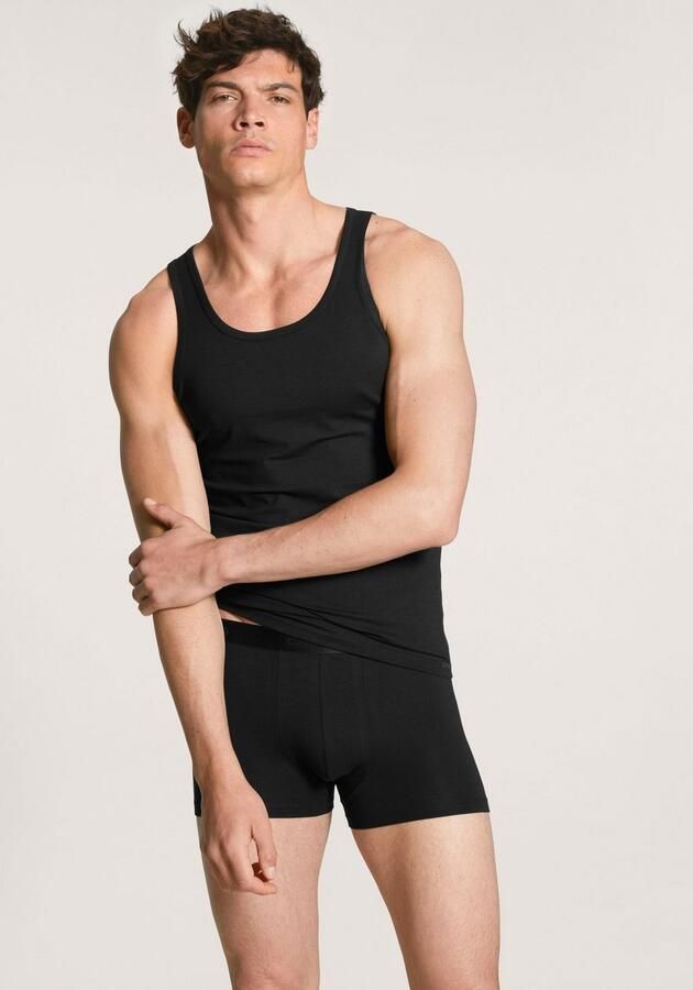 CALIDA Tanktop Natural Benefit Ronde hals zacht katoenmix Single Jersey kwaliteit (Set van 2) - Foto 4