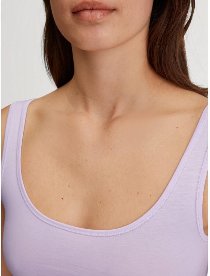 CALIDA Tanktop Natural Comfort elastisch pillingarm zacht single jersey kwaliteit ade d - Foto 4