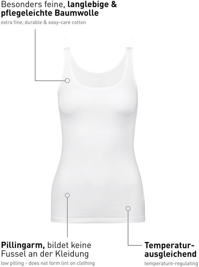 CALIDA Tanktop Natural Comfort elastisch pillingarm zacht single jersey kwaliteit ade d - Foto 6