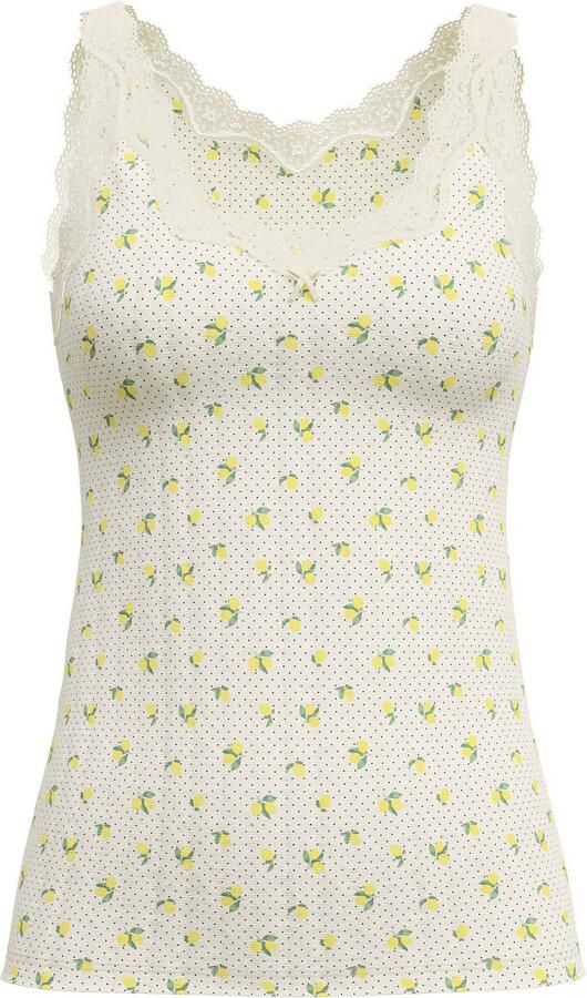 CALIDA Tanktop Toujours Print edele krijtstreep look elastische jacquard single jersey zacht - Foto 5