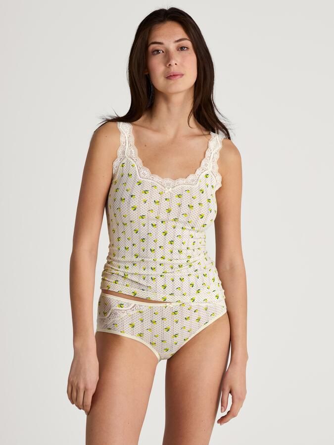 CALIDA Tanktop Toujours Print edele krijtstreep look elastische jacquard single jersey zacht - Foto 4