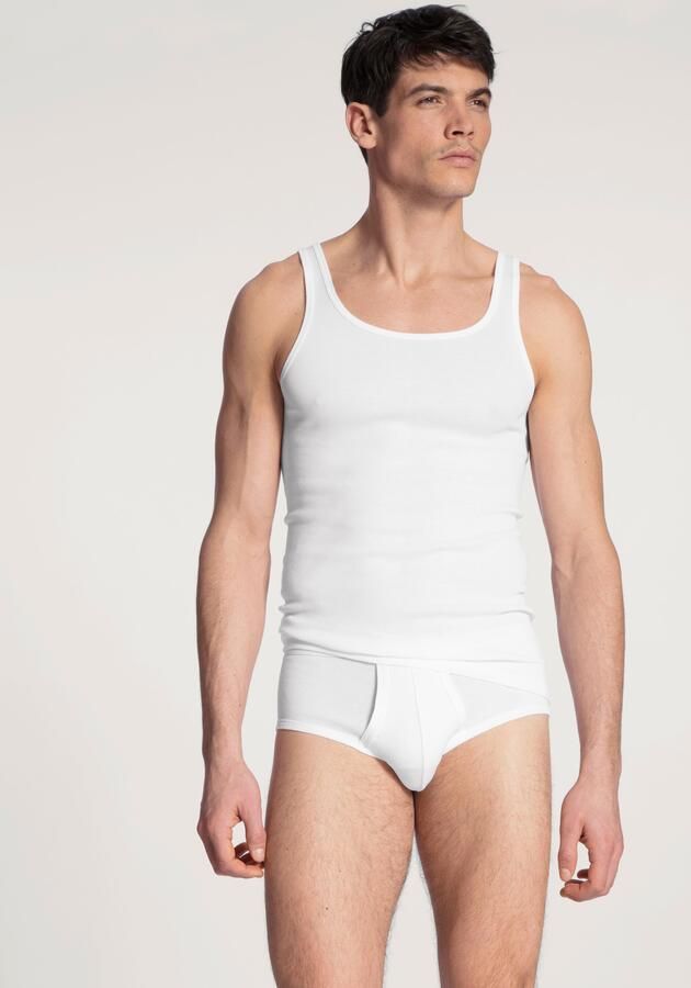 CALIDA Tanktop Twisted Cotton Pure Cotton fijne ribkwaliteit ronde hals - Foto 7