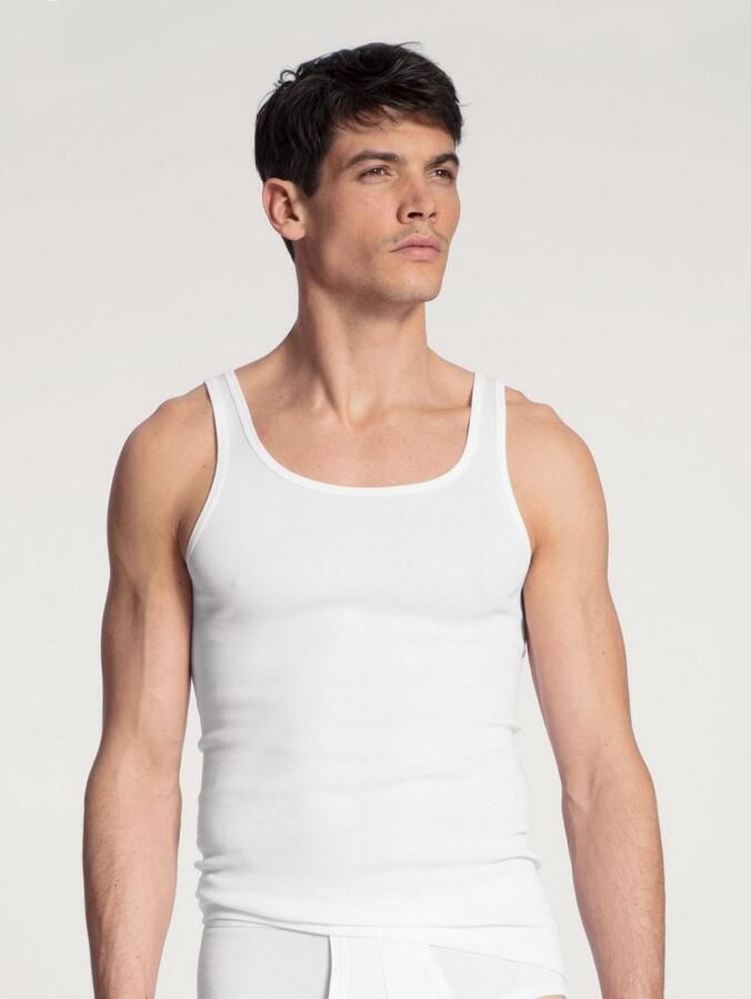 CALIDA Tanktop Twisted Cotton Pure Cotton fijne ribkwaliteit ronde hals - Foto 3