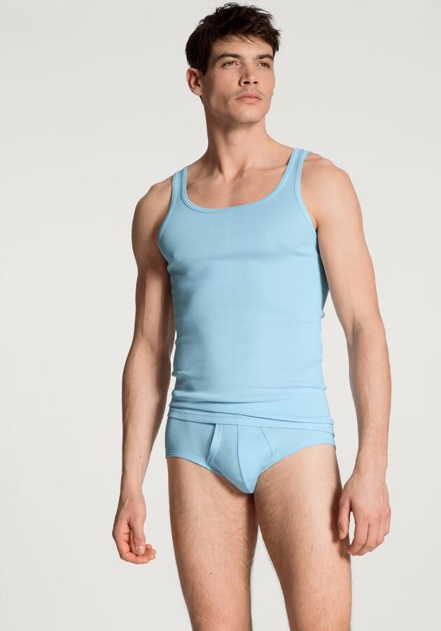 CALIDA Tanktop Twisted Cotton Pure Cotton fijne ribkwaliteit ronde hals - Foto 7