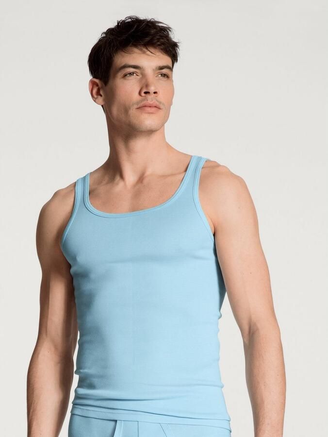 CALIDA Tanktop Twisted Cotton Pure Cotton fijne ribkwaliteit ronde hals - Foto 3