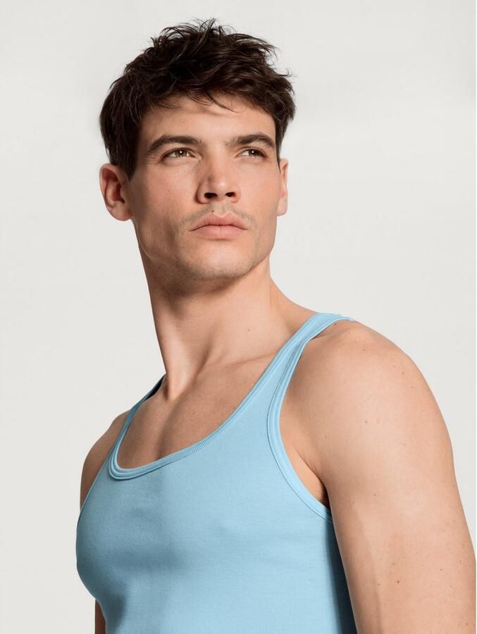 CALIDA Tanktop Twisted Cotton Pure Cotton fijne ribkwaliteit ronde hals - Foto 2