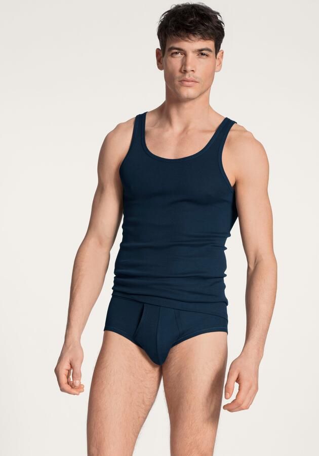 CALIDA Tanktop Twisted Cotton Pure Cotton fijne ribkwaliteit ronde hals - Foto 6