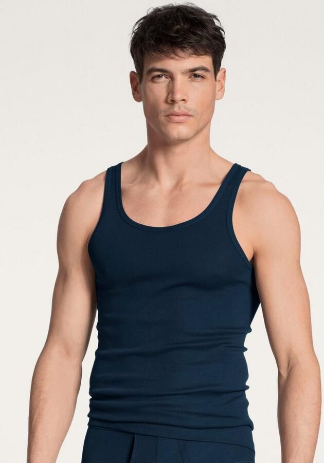 CALIDA Tanktop Twisted Cotton Pure Cotton fijne ribkwaliteit ronde hals - Foto 3