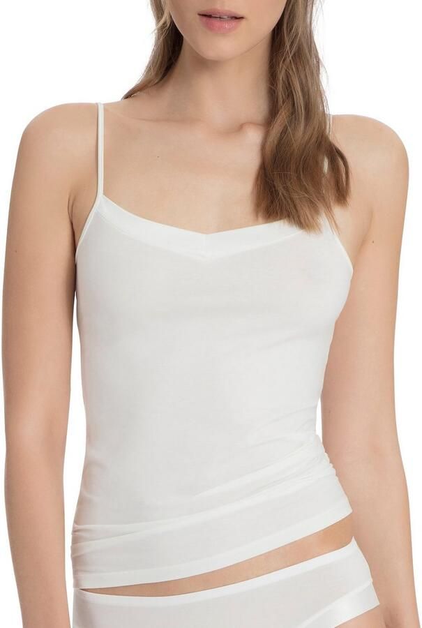 CALIDA Top met spaghettibandjes CATE Satijnen inzetstuk Single Jersey kwaliteit elastisch zacht vrouwelijk - Foto 9